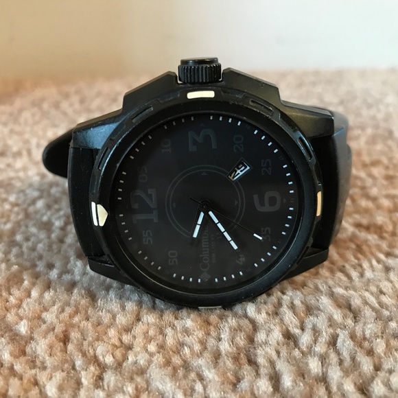 Columbia Other - COLUMBIA Men Watch DESCENDER AllBlack Silicon Band